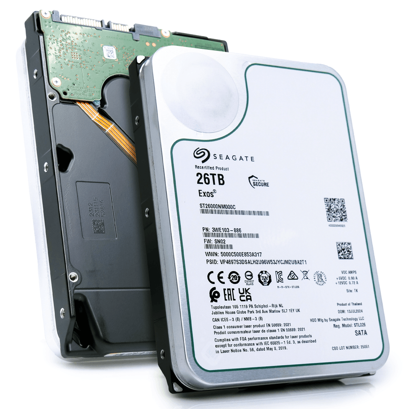 Seagate Exos 26TB enterprise hard drive