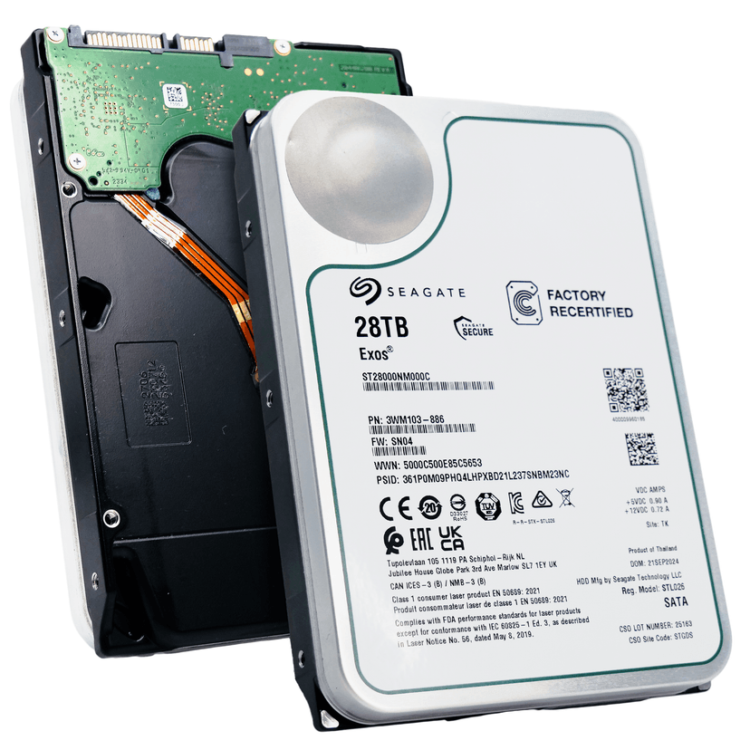 Seagate Exos 28TB enterprise hard drive