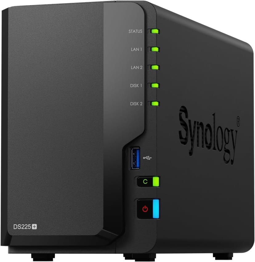 Synology DS225+ two-bay NAS enclosure